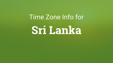 Time in Sri Lanka